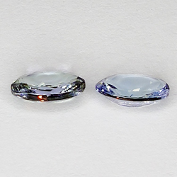 1.36ct Tanzanite Oval Cut 7x5mm 2pcs