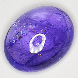 3,60 ct Tansanit Oval Cabochon 11x8mm