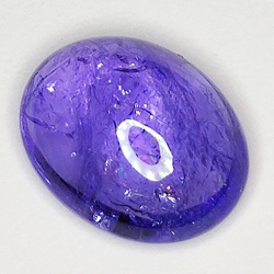 Cabochon ovale in tanzanite da 3,60 ct, 11 x 8 mm