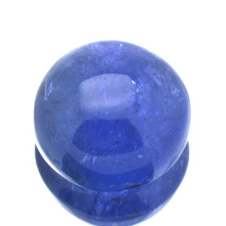 Cabochon Di Tanzanite A Taglio Ovale Da 16,47 Ct, 14,10 X 8,96 Mm