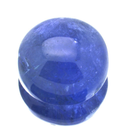 Cabochon Di Tanzanite A Taglio Ovale Da 16,47 Ct, 14,10 X 8,96 Mm