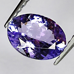 Tanzanite da 0,88 ct taglio ovale 6x5mm