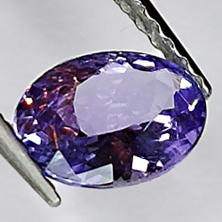 0.88ct Tanzanite taille ovale 6x5mm