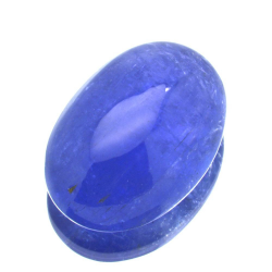 10,94 ct Tansanit-Cabochon im Ovalschliff, 16,30 x 11,55 mm