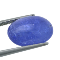 10,94 ct Tansanit-Cabochon im Ovalschliff, 16,30 x 11,55 mm