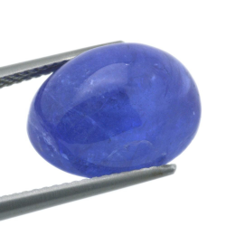 Cabochon Di Tanzanite A Taglio Ovale Da 13,02 Ct, 14,78 X 10,94 Mm