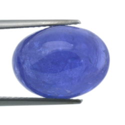 Cabochon Di Tanzanite A Taglio Ovale Da 13,02 Ct, 14,78 X 10,94 Mm