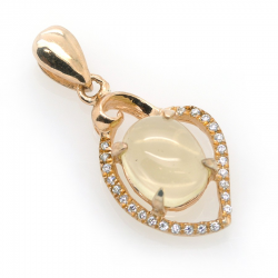 Prehnite and Silver 925 Pendant