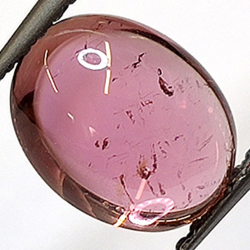 2,16 ct ovaler rosa Turmalin-Cabochon, 9,20 x 7,19 mm