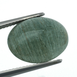 7,98ct.Aquamarine Cat`s Eye Oval Cabochon Cut