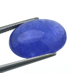 Cabochon Di Tanzanite A Taglio Ovale Da 12,15 Ct, 16,99 X 11,86 Mm