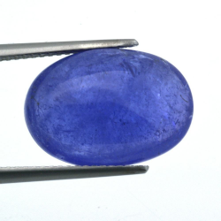 Cabochon Di Tanzanite A Taglio Ovale Da 12,15 Ct, 16,99 X 11,86 Mm