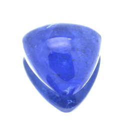 Cabochon di tanzanite a taglio triangolare da 10,30 ct, 13,10x12,82 mm