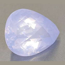 13.46ct Amethyst Lavender Pear Cut  with Checkerboard