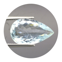 6,18ct. Aquamarine Pear Cut