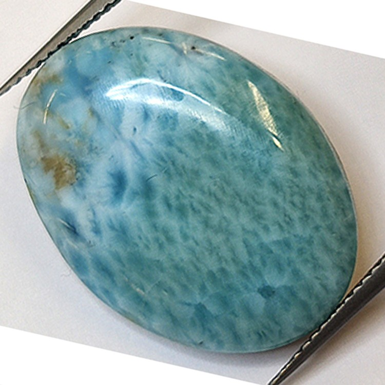 21.53ct Larimar Cabochon Oval Schnitt