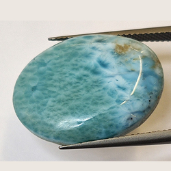 21.53ct Larimar Taille Cabochon Ovale