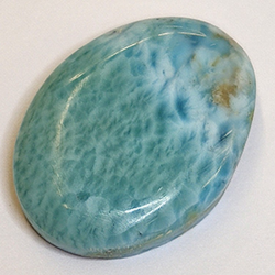 21.53ct Larimar Cabochon Oval Schnitt