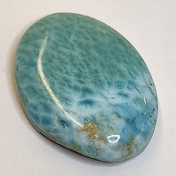 21.53ct Larimar Talla Cabujón Oval