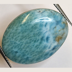 21.53ct Larimar Taille Cabochon Ovale