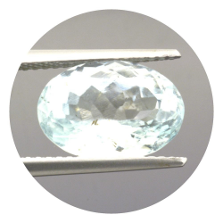 4,02ct. Aquamarine Oval Cut