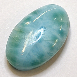 12,96 ct Larimar Oval Cabochon