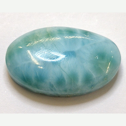 Cabochon ovale Larimar da 12,96 ct