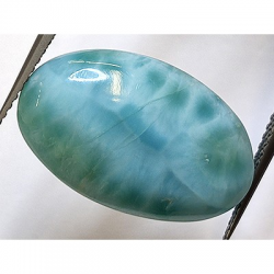 Cabochon ovale Larimar da 12,96 ct