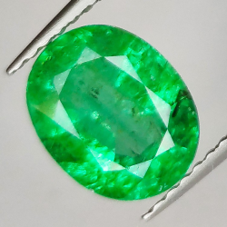 2.12ct Émeraude Taille Ovale