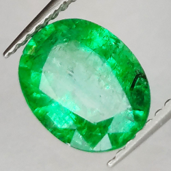 2.12ct Émeraude Taille Ovale