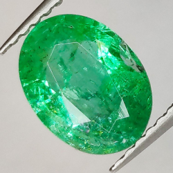 1.53ct Émeraude Taille Ovale