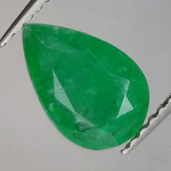 1,60 ct Smeraldo taglio a pera 9,73 x 6,31 mm