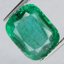 2.31ct Émeraude Taille Coussin