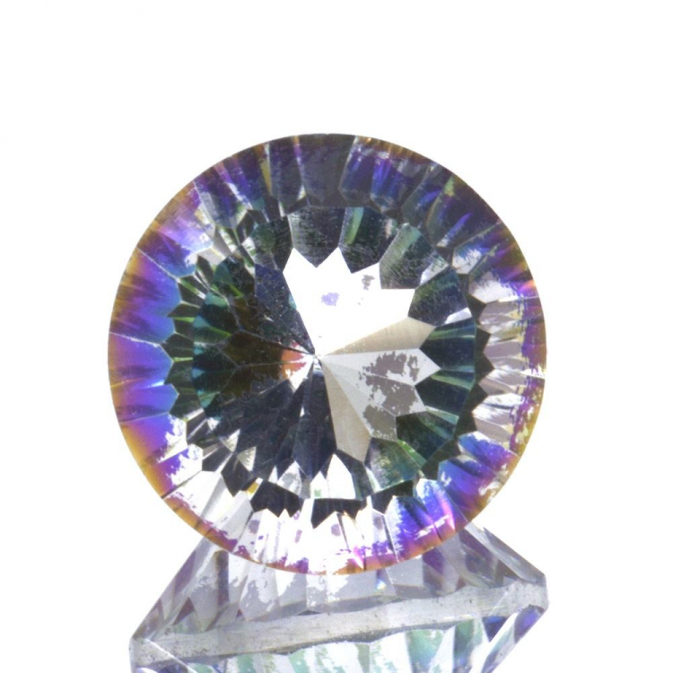 10.01ct.Mystic Quartz Round Cut