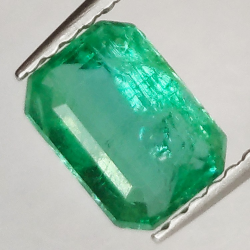 1,06ct Émeraude Taille Émeraude 7,11x5,06mm