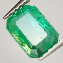 1,06ct Smaragd, Smaragdschliff 7,11x5,06mm