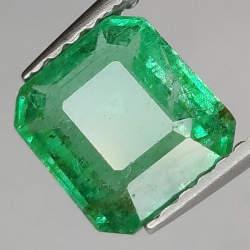 1.51ct Émeraude Taille Émeraude