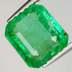 1.51ct Émeraude Taille Émeraude