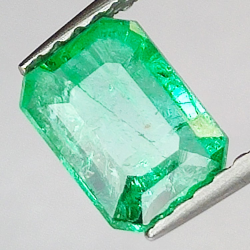 0.97ct Émeraude Taille Émeraude