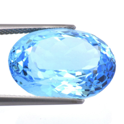 18,96ct Swiss BlueTopaz Oval Cut