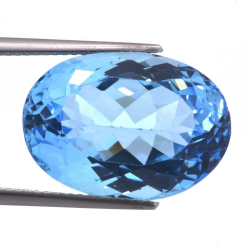 18,96ct Swiss BlueTopaz Oval Cut