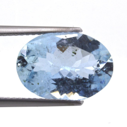 4,42ct. Aquamarine Oval Cut