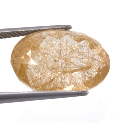 17,53ct. Rutile Quartz Oval Cut