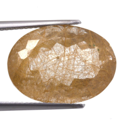 17,53ct. Rutile Quartz Oval Cut