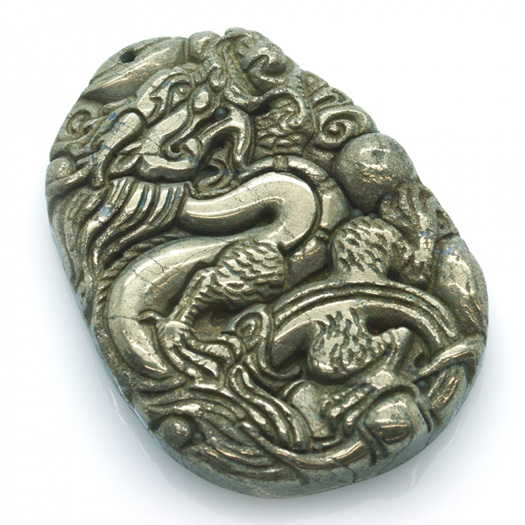 Pyrite Dragon Pendant