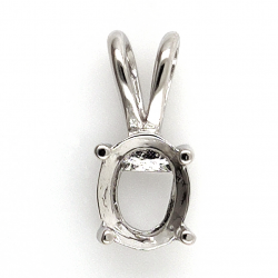 DIY 925 Silver Pendant 8x6mm