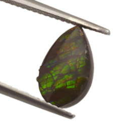 2,19ct.Ammolite Pear Cabochon Cut