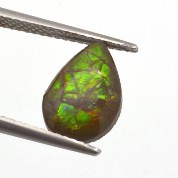 1,64ct.Ammolite Cabochon Pear Cut