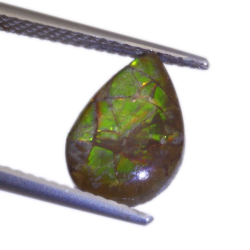 1,64ct.Ammolite Cabochon Pear Cut