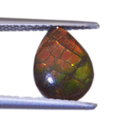 1,27ct.Ammolite Cabochon Pear Cut